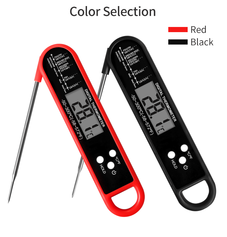 Meat Thermometer Digital - Instant Read Food Thermometer for Cooking Grilling Air Fryer Griddle Probe Kitchen Gadgets Essentials BBQ Accessories Grill Gifts for Men Him Dad Fathers Day