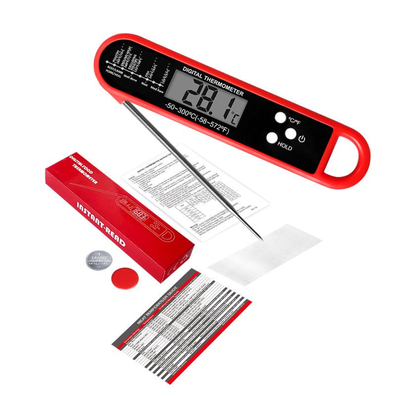 Meat Thermometer Digital - Instant Read Food Thermometer for Cooking Grilling Air Fryer Griddle Probe Kitchen Gadgets Essentials BBQ Accessories Grill Gifts for Men Him Dad Fathers Day