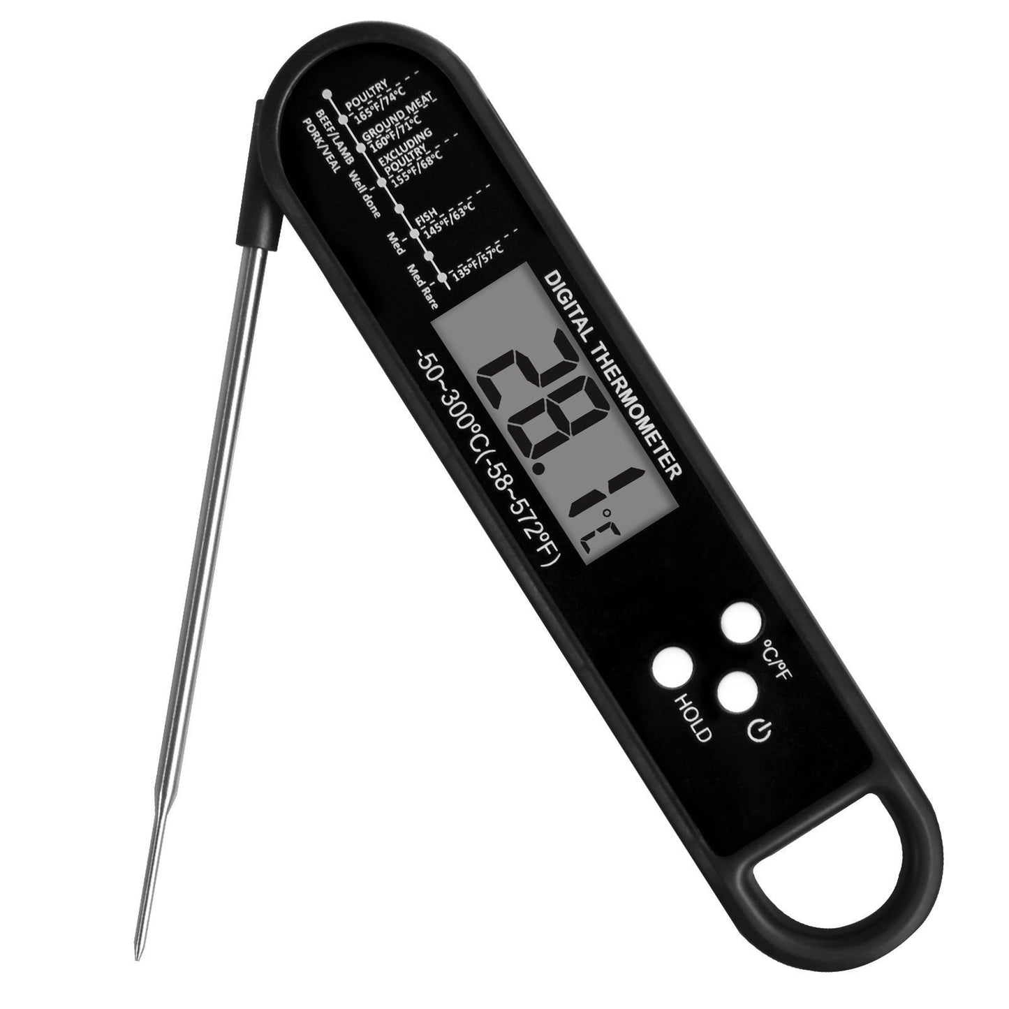 Meat Thermometer Digital - Instant Read Food Thermometer for Cooking Grilling Air Fryer Griddle Probe Kitchen Gadgets Essentials BBQ Accessories Grill Gifts for Men Him Dad Fathers Day