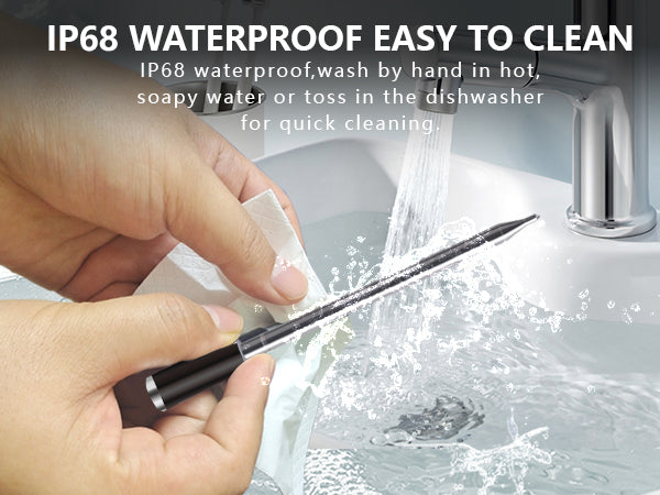 Cirsureas Ceramic Probe Thermometer – Wireless, 500°C for BBQ & Kitchen