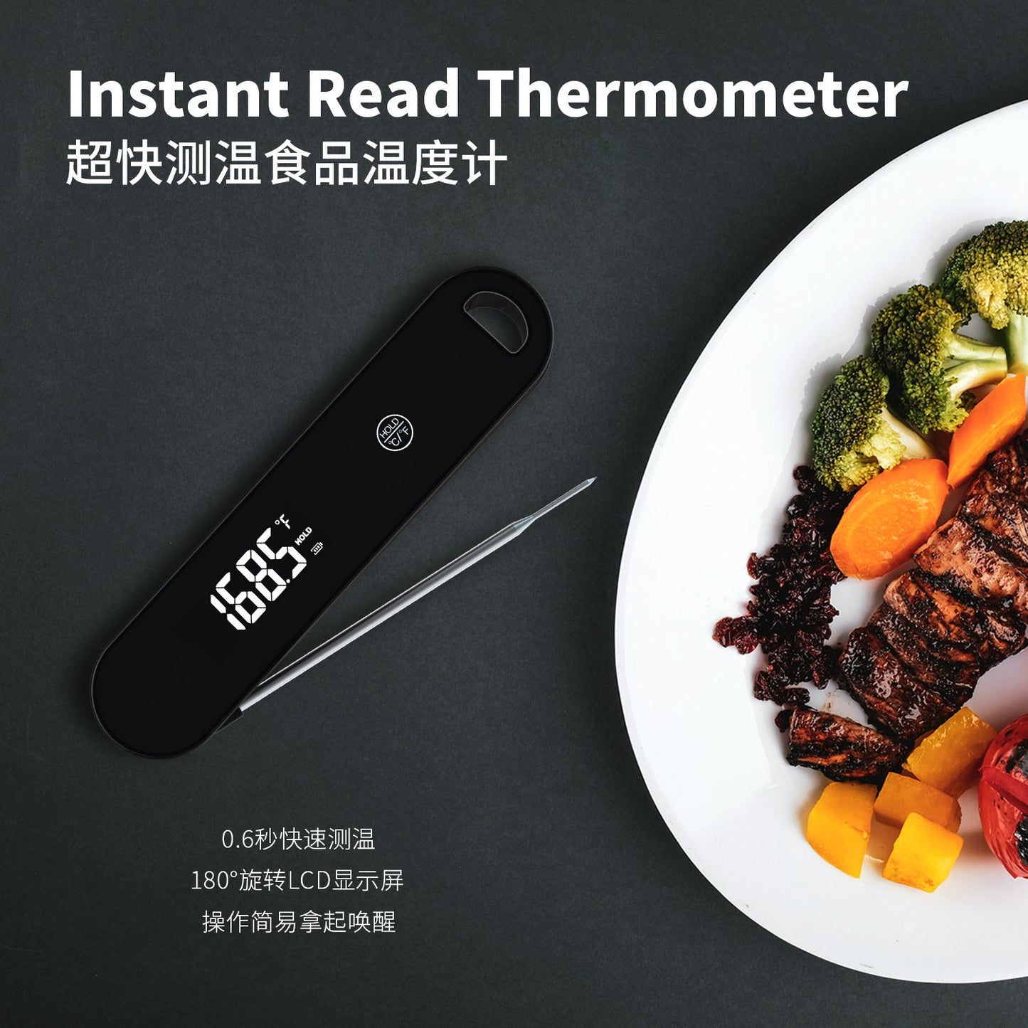 High-Precision Digital BBQ & Meat Thermometer for Kitchen Use