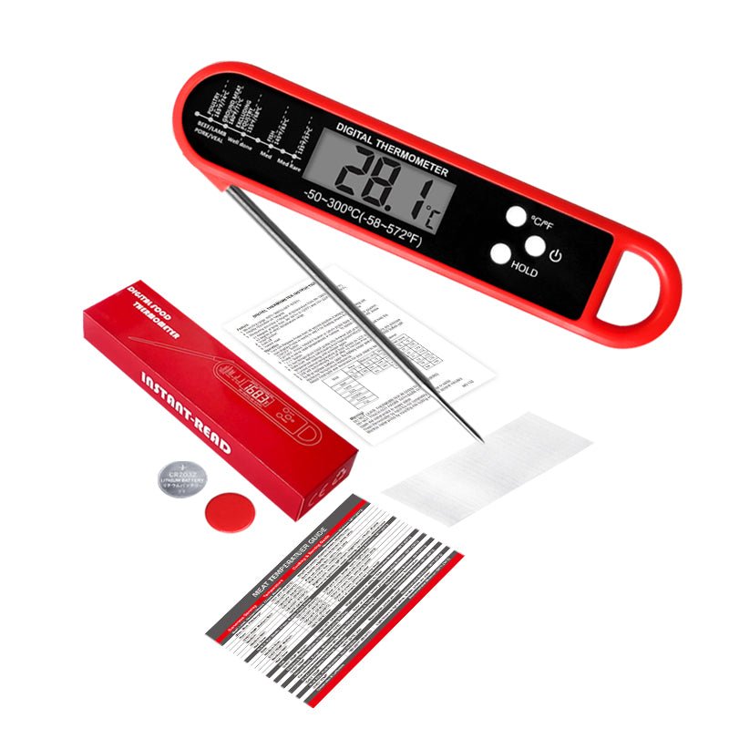 Meat Thermometer Digital - Instant Read Food Thermometer for Cooking Grilling Air Fryer Griddle Probe Kitchen Gadgets Essentials BBQ Accessories Grill Gifts for Men Him Dad Fathers Day