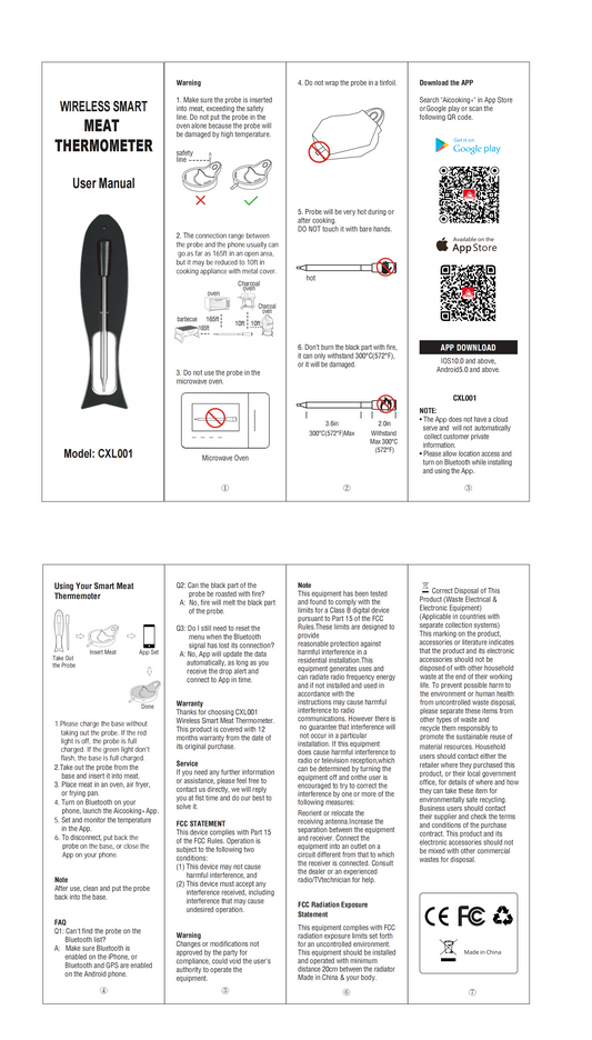 CirSureas  CXL001-P Product manual