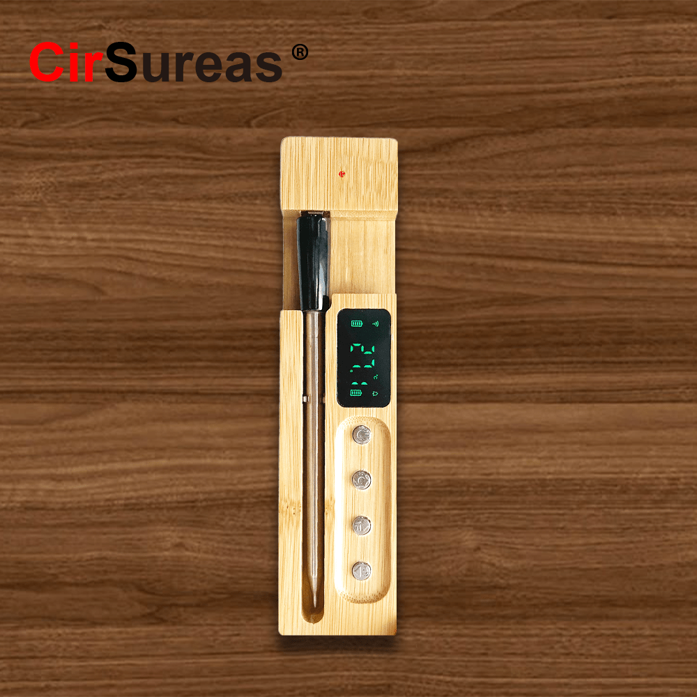 cirsureas third-generation digital display wireless food thermometer, freeing you from the hassle of wireless thermometers that require an app.