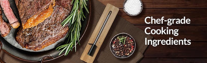Grill Thermometer CirSureas BluetoothThermometer Digital Wireless for Rotisserie Grill Oven,Unlimited Range Dishwasher Waterproof Bluetooth Meat Thermometer for iOS & Android