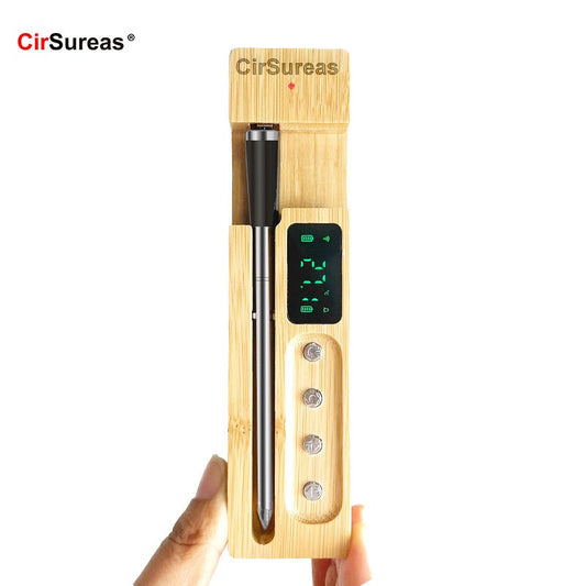 Cirsureas Ceramic Probe Thermometer – Wireless, 500°C for BBQ & Kitchen