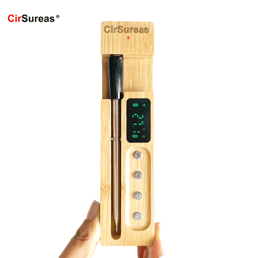 Cirsureas Ceramic Probe Thermometer – Wireless, 500°C for BBQ & Kitchen