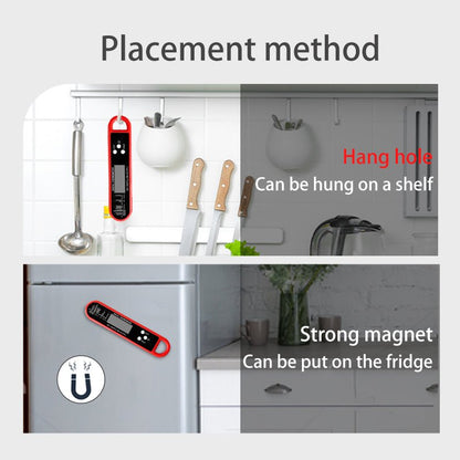 Meat Thermometer Digital - Instant Read Food Thermometer for Cooking Grilling Air Fryer Griddle Probe Kitchen Gadgets Essentials BBQ Accessories Grill Gifts for Men Him Dad Fathers Day