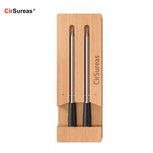 Cirsureas Pro2 Thermometer – 500ft Range, 2 Probes for Family BBQ & Outdoor Feasts
